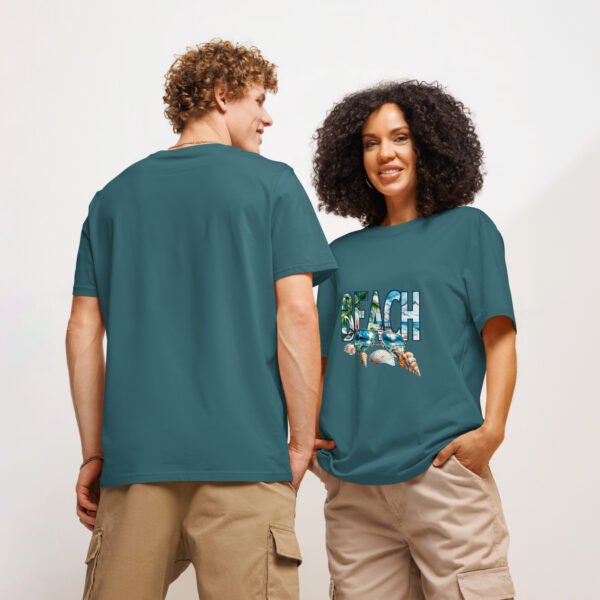 Coastal Vibes Tee - Unisex organic ribbed neck t-shirt - Image 5