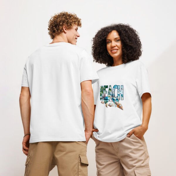 Coastal Vibes Tee - Unisex organic ribbed neck t-shirt - Image 7