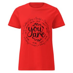 womens basic softstyle t shirt red