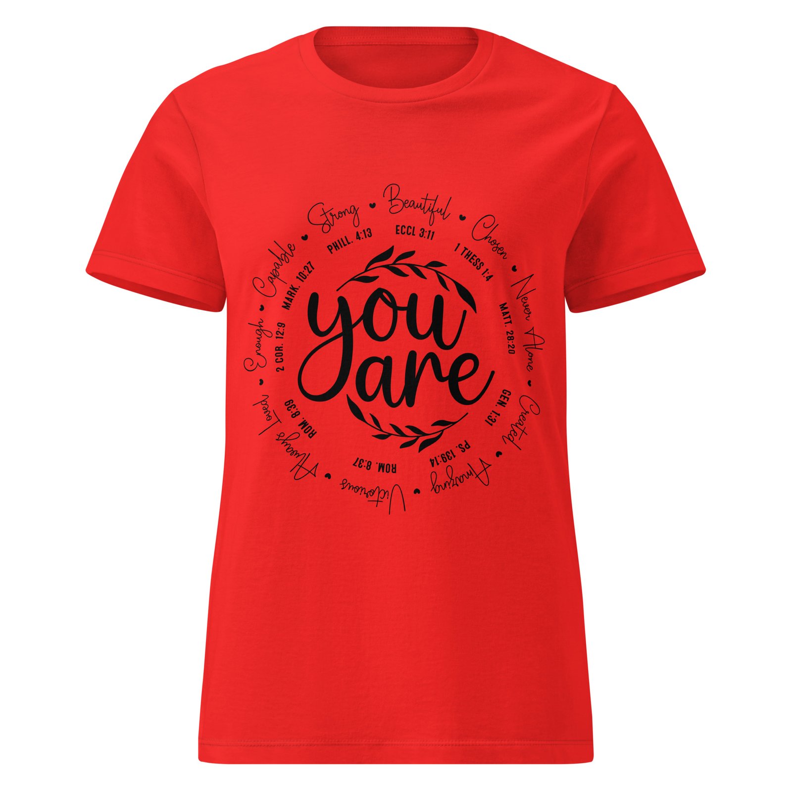 womens basic softstyle t shirt red